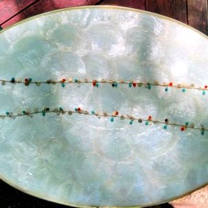 Lonna & Lilly color glass bead&bar link necklace